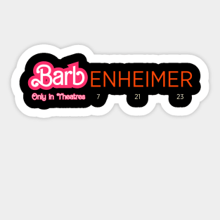 Barbenheimer Sticker